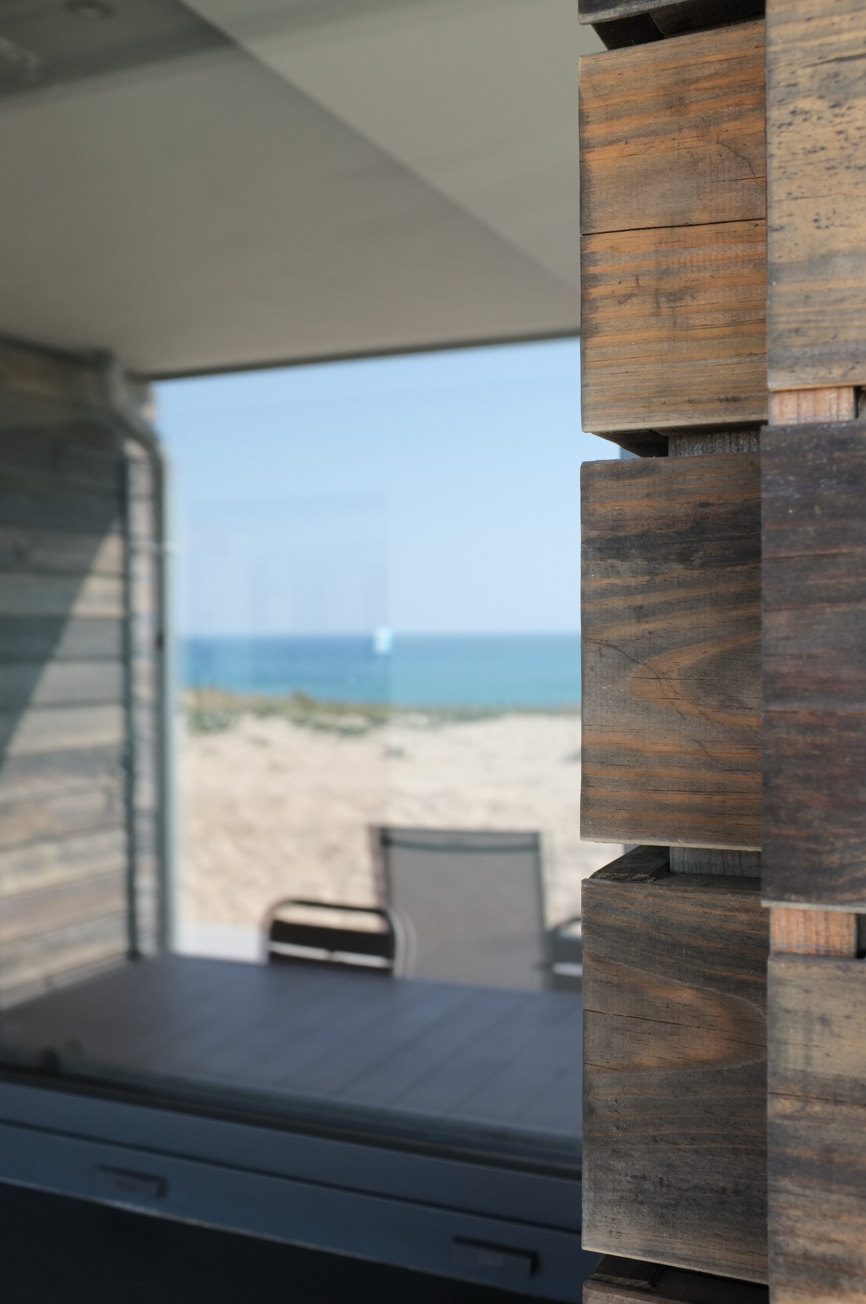 Maison bord de plage vue intérieur