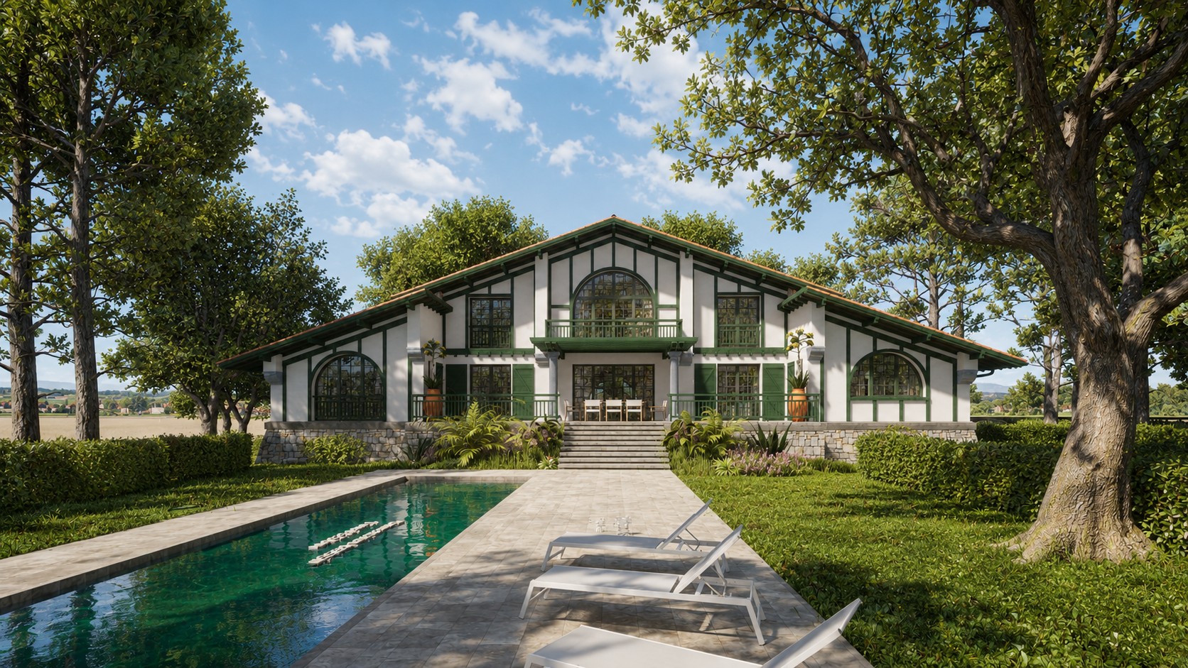 Villa en bord de lac 
