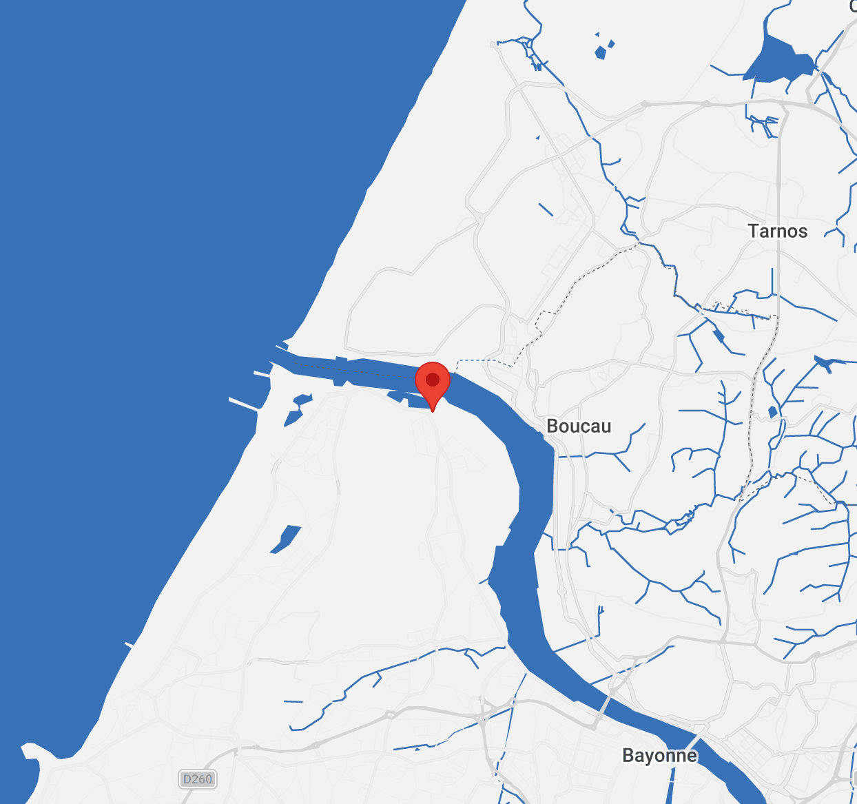 Plan de localisation de l'agence KIMU au 114 Avenue de l'Adour, Anglet